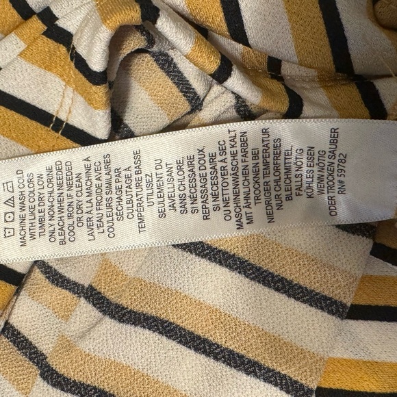 Adrianna Papell Brown Tan Wrap Blouse - Picture 6 of 6